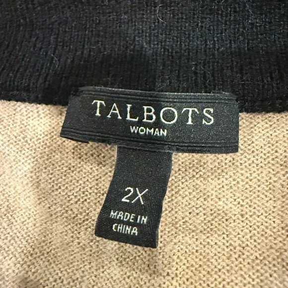 Talbots Wool Blend Open Cardigan Sweater, Women's, 2X - Picture 3 of 8